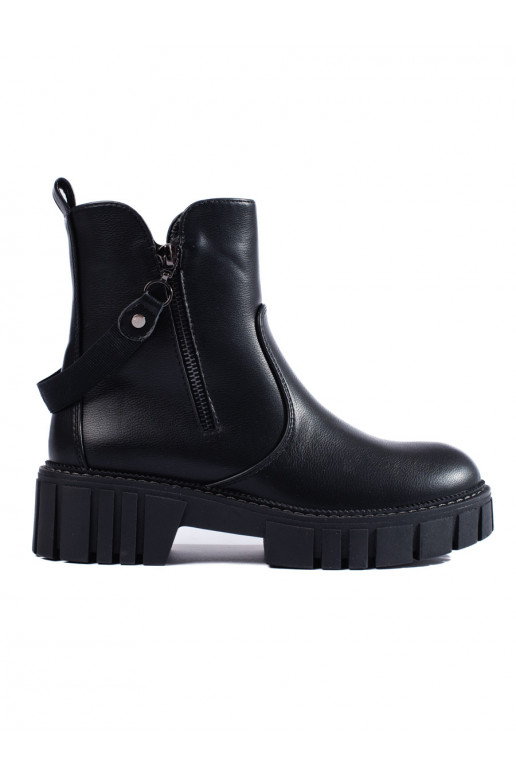 Melns sieviešu zābaki  Shelovet