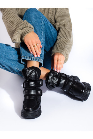 silti Sieviešu sniega zābaki Potocki Melnas krāsas y 2