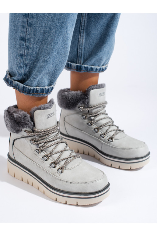 puszābaki  ar platformu pelēkas krāsas