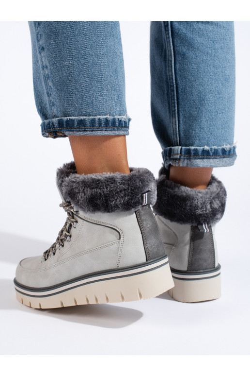 puszābaki  ar platformu pelēkas krāsas