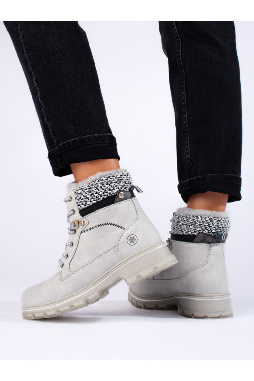 puszābaki  pelēkas krāsas ar kažokādu