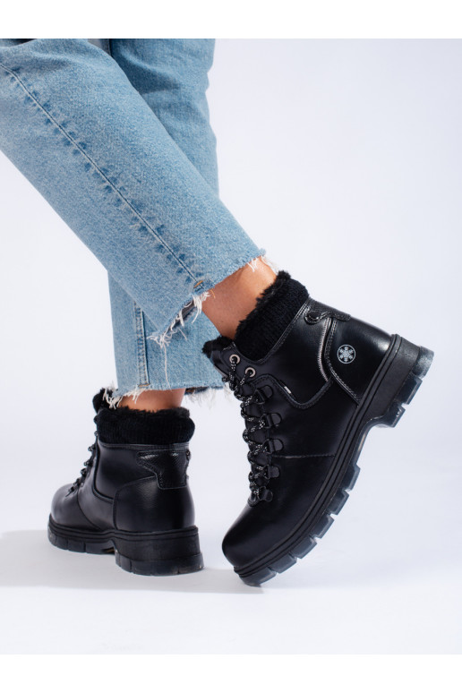 Melns Zābaki no eko ādas