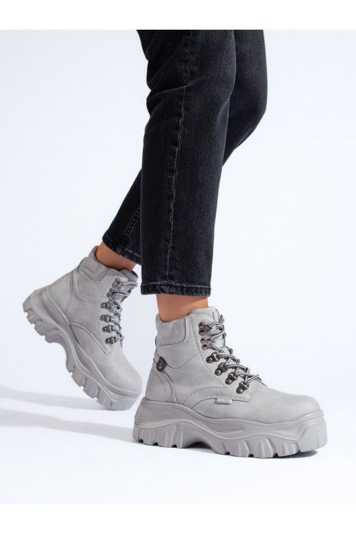 Pelēkas krāsas zābaki BIG STAR KK274367