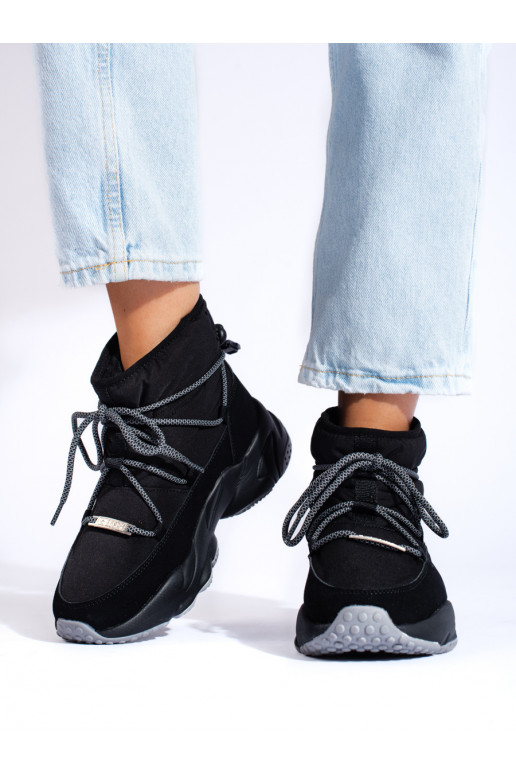 Melns Sieviešu sniega zābaki BIG STAR KK274274