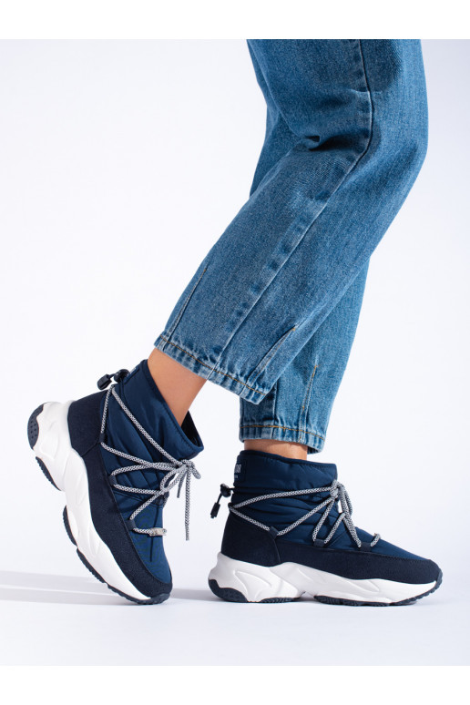 tumši zilas krāsas Sieviešu sniega zābaki BIG STAR KK274273