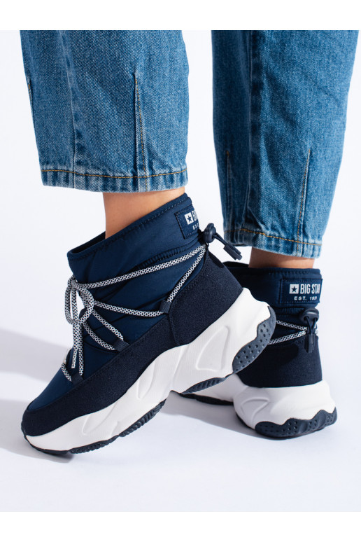 tumši zilas krāsas Sieviešu sniega zābaki BIG STAR KK274273