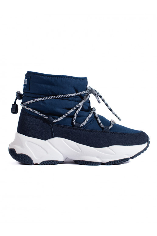 tumši zilas krāsas Sieviešu sniega zābaki BIG STAR KK274273