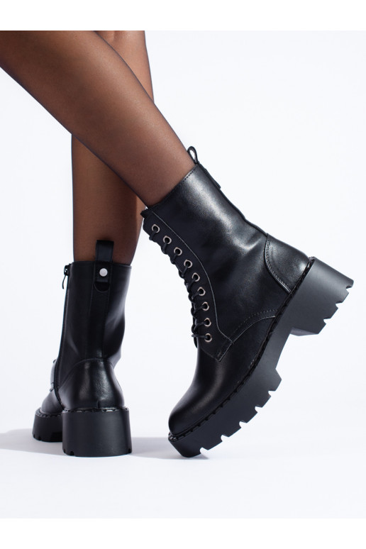  Melnas krāsas sieviešu zābaki shelovet