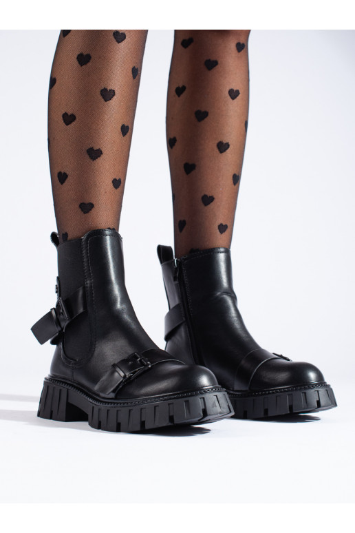 Sieviešu zābaki ar platformu Melnas krāsas