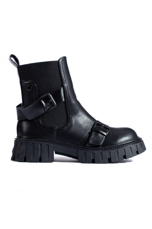 Sieviešu zābaki ar platformu Melnas krāsas