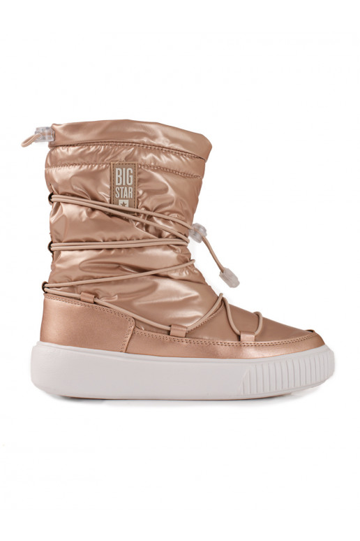 Zelta krāsas Sieviešu sniega zābaki  Big Star KK274194