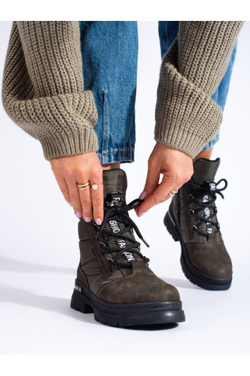 Sieviešu sniega zābaki  khaki 2