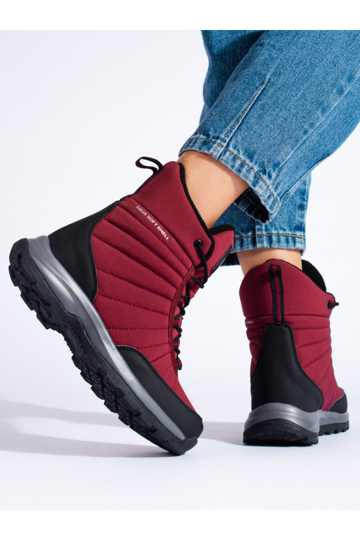 Sieviešu sniega zābaki DK Waterproof bordo krāsa