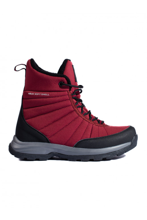 Sieviešu sniega zābaki DK Waterproof bordo krāsa