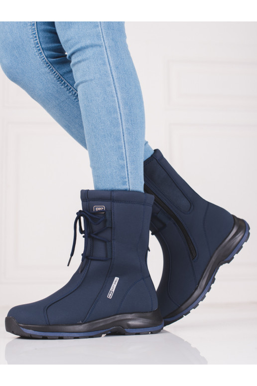 sniega apavi ar kažokādu  DK Softshell Zilas krāsas