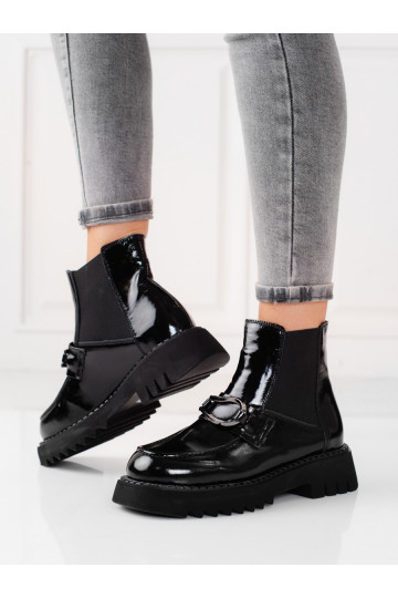 lakoti puszābaki  ar platformu Melnas krāsas 2