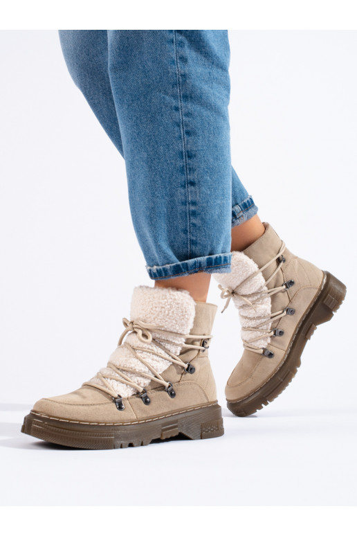 Sieviešu sniega zābaki  ar kažokādu