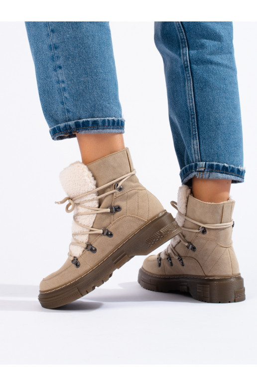 Sieviešu sniega zābaki  ar kažokādu