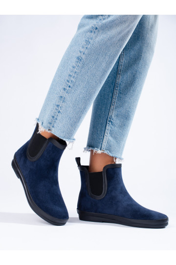 zamšādas gumijas apavi  Zilas krāsas Potocki