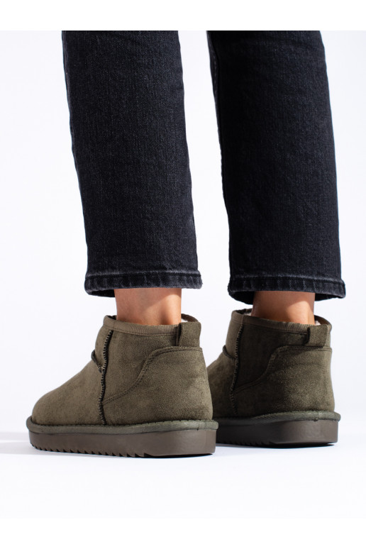 haki krāsas Sieviešu sniega zābaki