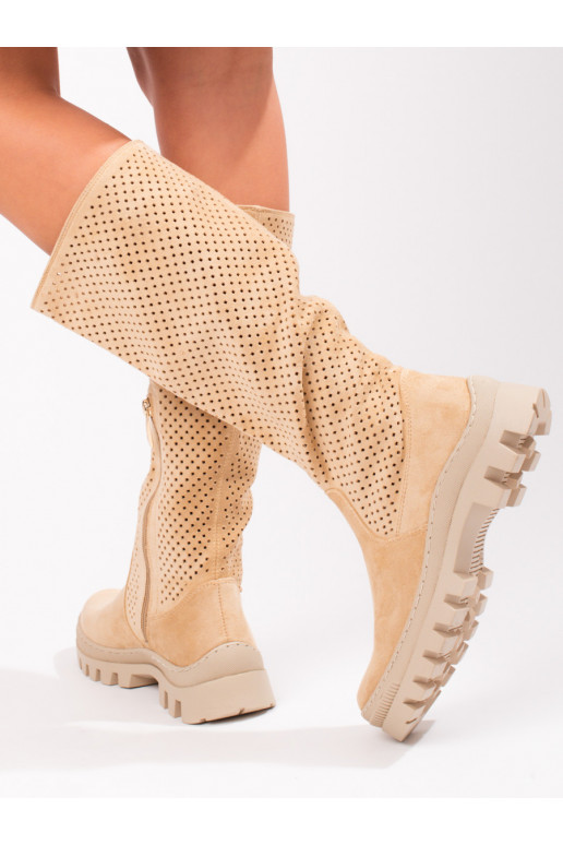 zamšādas  garie zābaki Potocki