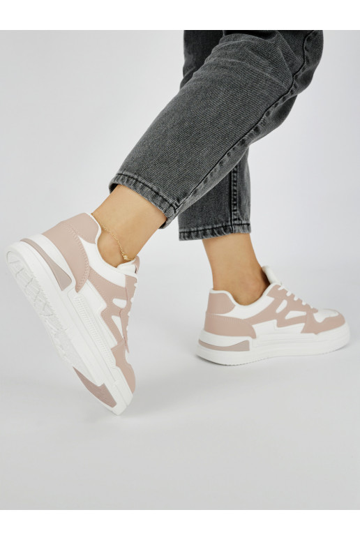 Rozā krāsas Apavi kedu modelī ar platformu