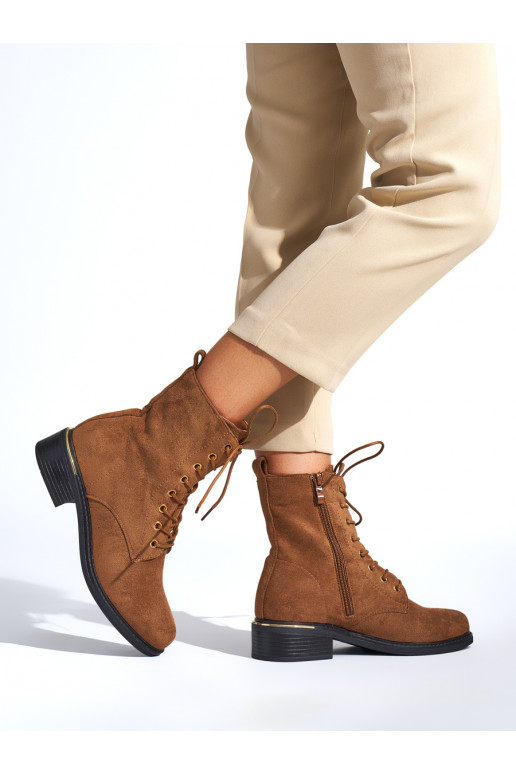 brūnas krāsas sieviešu zābaki  