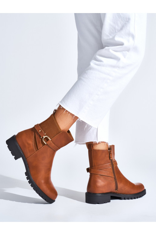 brūnas krāsas sieviešu zābaki 