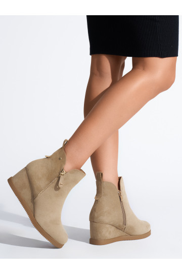 smilšu krāsas sieviešu zābaki  2