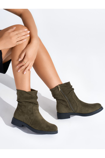 haki krāsas sieviešu zābaki 2