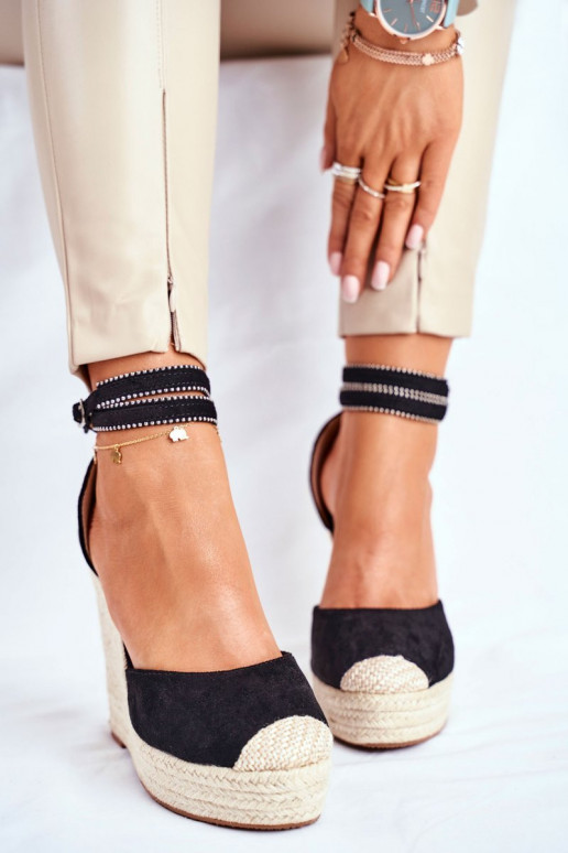 Sandales espadrilas DEBEVE BLACK Sandales espadrilas DEBEVE BLACK