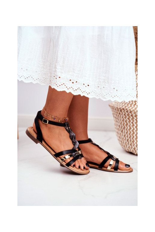 Melnas sandales