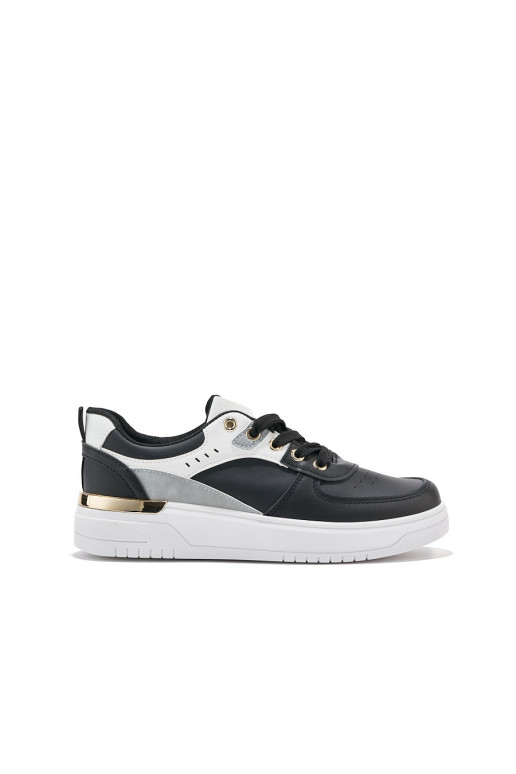 Melns  sieviešu apavi  ar platformu