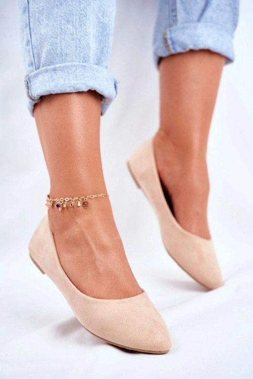 Eleganti zamšādas lauferi smilšu krāsas Eleganti zamšādas lauferi smilšu krāsas