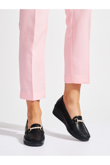 Melns  mokasīni  ze m zdobieniem 2