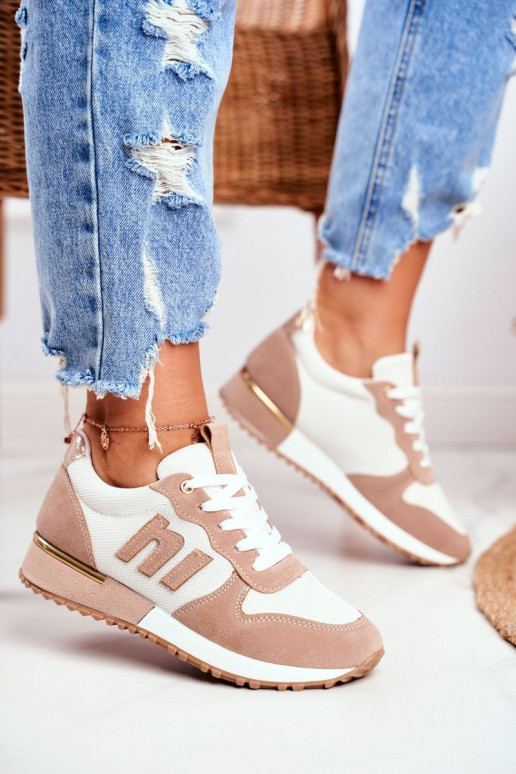 Sporta stila apavi MADELINE BEIGE Sporta stila apavi MADELINE BEIGE