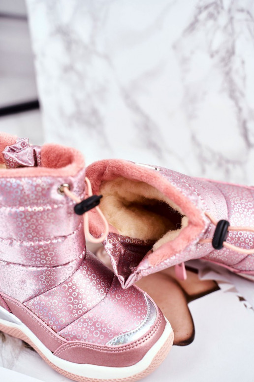 Bērnu sniega zābaki rozā krāsā Bērnu sniega zābaki rozā krāsā