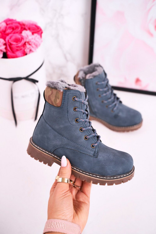 Silti bērnu zābaki, zili