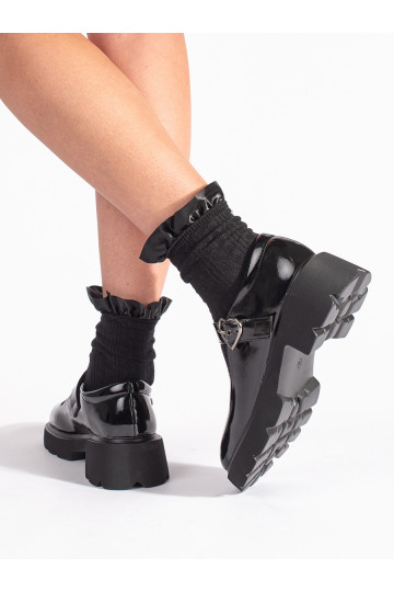 Laque Melnas krāsas mokasīni  2