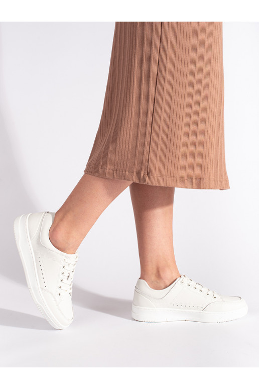 baltas krāsas   kurpes ar augstu platformu