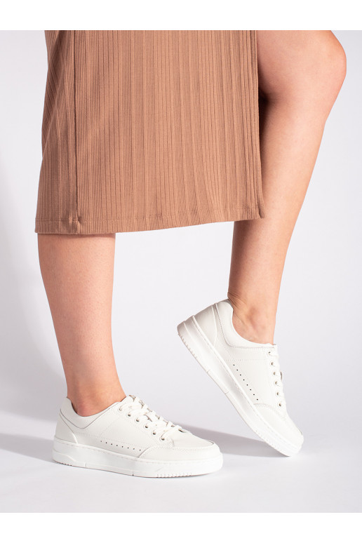 baltas krāsas   kurpes ar augstu platformu