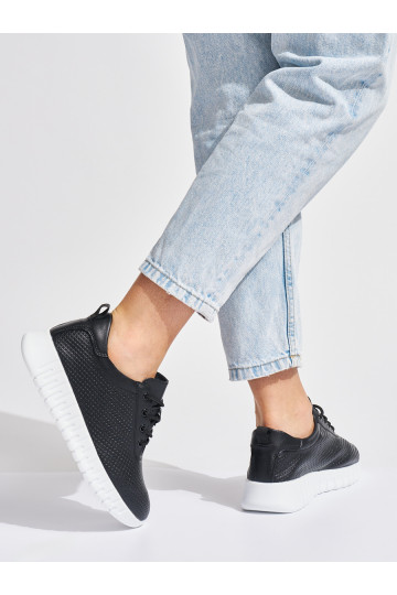 kurpes Melnas krāsas Sergio Leone 2