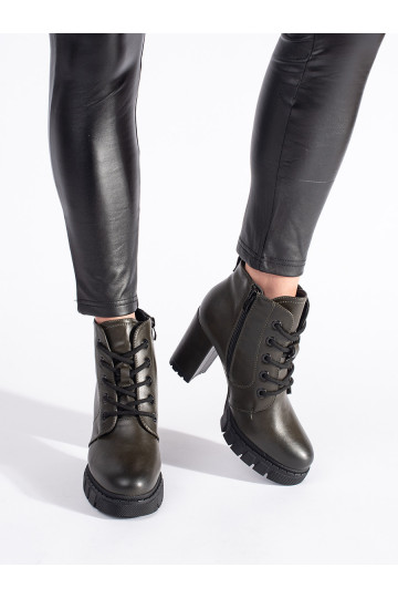 haki krāsas sieviešu zābaki  2