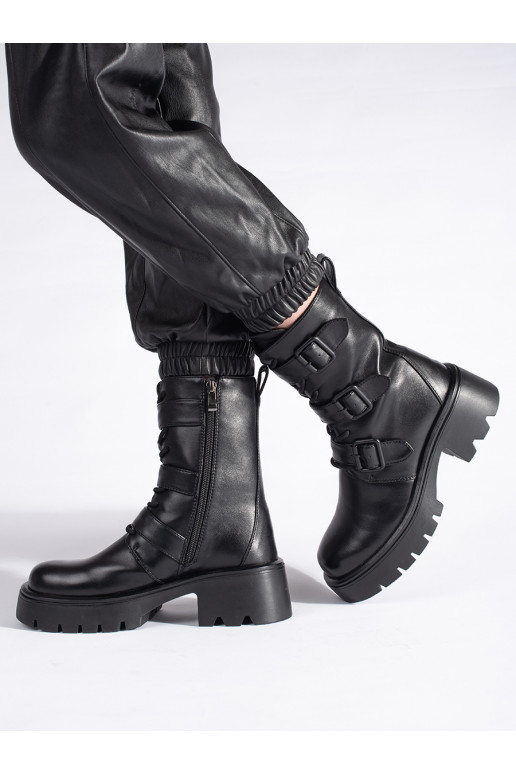  Melnas krāsas sieviešu zābaki 