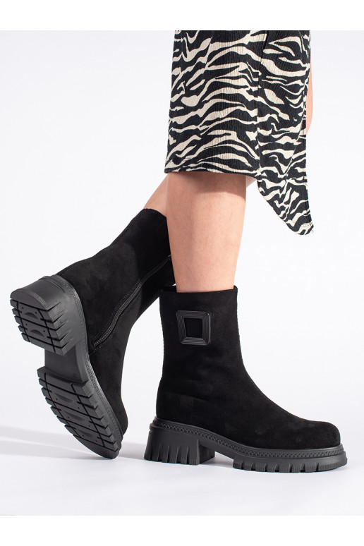 Melns sieviešu zābaki 