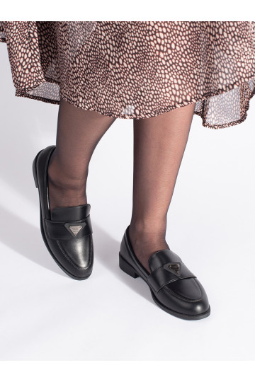 Melns  sieviešu mokasīni 2