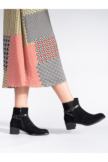 zamšādas Melnas krāsas zābaki  Sergio Leone 2