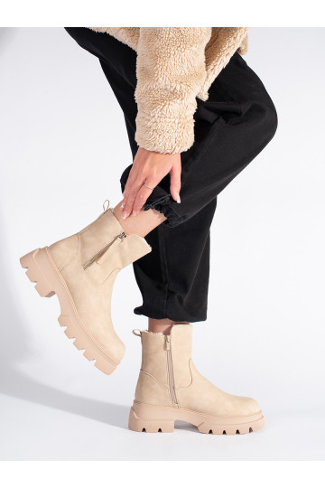 smilšu krāsas sieviešu zābaki  Sergio Leone 2