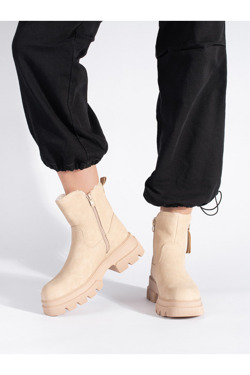 smilšu krāsas sieviešu zābaki  Sergio Leone