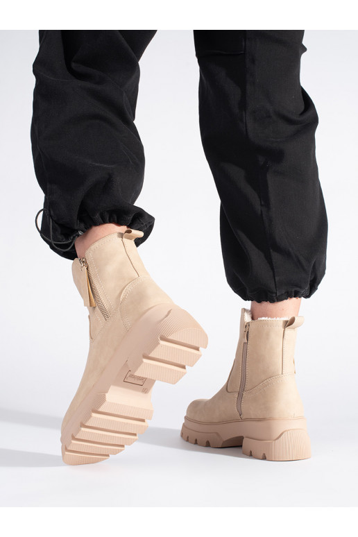 smilšu krāsas sieviešu zābaki  Sergio Leone